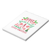Merry Xmas heeft u een prettig kerstfeest Notitieblok (Linkerzijde)