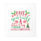 Merry Xmas heeft u een prettig kerstfeest Notitieblok (Voorkant)