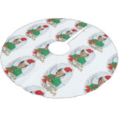 Merry xmas Hillary clinton tree skirt Kerstboom Rok (Gekanteld)