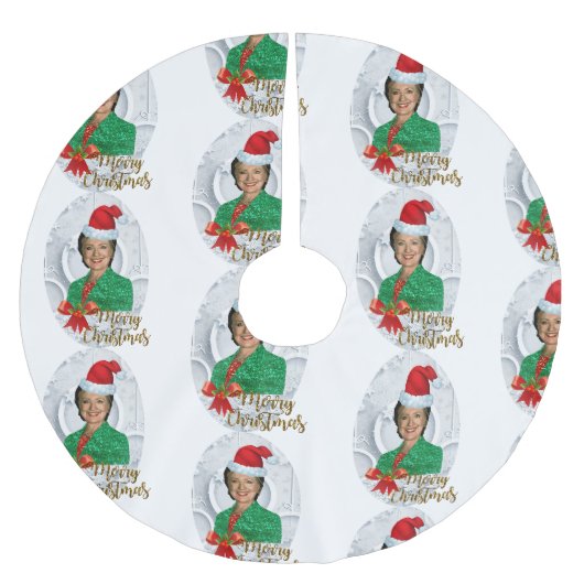 Merry xmas Hillary clinton tree skirt Kerstboom Rok (Voorkant)