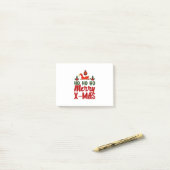 Merry Xmas Ho Ho Merry Xmas Post-it® Notes (Op bureau)