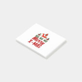 Merry Xmas Ho Ho Merry Xmas Post-it® Notes (Schuin)