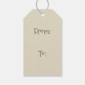 Merry Xmas Holiday Ice Cream Cadeaulabel (Achterkant)