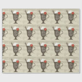 Merry Xmas Holiday Ice Cream Cadeaupapier (Vlak)