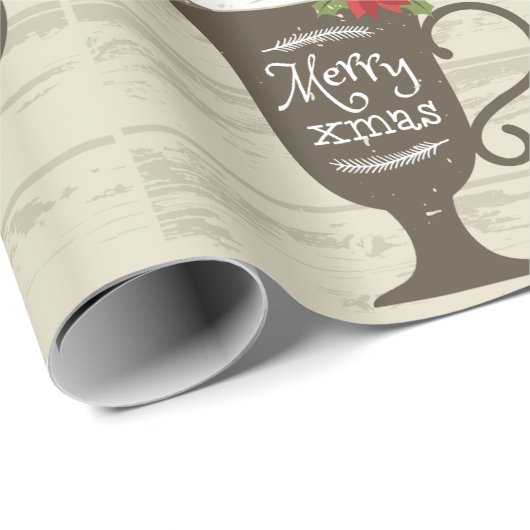 Merry Xmas Holiday Ice Cream Cadeaupapier (Rol Hoek)