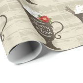 Merry Xmas Holiday Ice Cream Cadeaupapier (Rol Hoek)