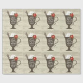 Merry Xmas Holiday Ice Cream Cadeaupapier (Vlak)