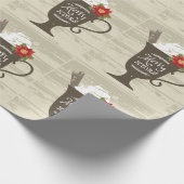 Merry Xmas Holiday Ice Cream Cadeaupapier (Hoek)