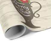 Merry Xmas Holiday Ice Cream Cadeaupapier (Rol Hoek)