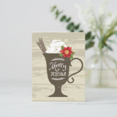 Merry Xmas Holiday Ice Cream Feestdagenkaart (Staand voorkant)