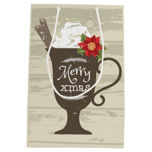 Merry Xmas Holiday Ice Cream Medium Cadeauzakje (Achterkant)