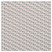 Merry Xmas Holiday Script Pattern Stof (Swatch)