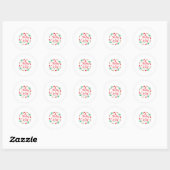 Merry Xmas Holly Jolly Ronde Sticker (Vel)