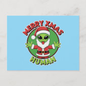 Merry Xmas Human Feestdagenkaart (Voorkant)