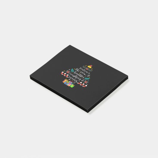 Merry Xmas is een soort sneeuw Post-it® Notes (Schuin)