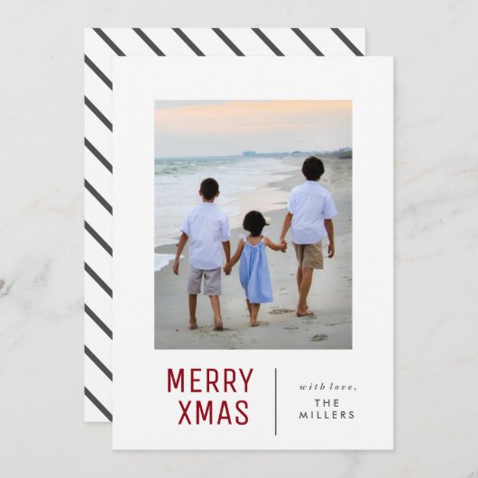 Merry Xmas Kaarten | CHRISTMAS (Voorkant / Achterkant)