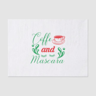 Merry Xmas koffie en Mascara Tissuepapier