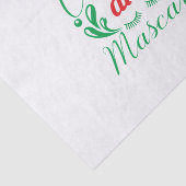Merry Xmas koffie en Mascara Tissuepapier (Detail)