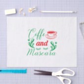 Merry Xmas koffie en Mascara Tissuepapier (Craft)