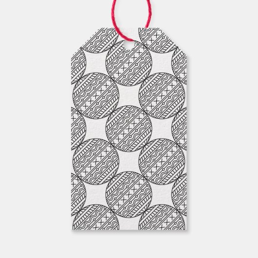 Merry Xmas Label van de Gift aan van met kerstbal Cadeaulabel (Achterkant)