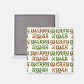 Merry Xmas Magneet (Voorkant / Achterkant)
