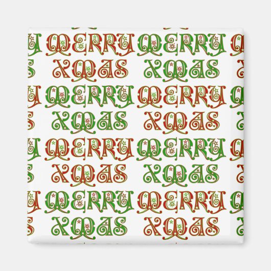 Merry Xmas Magneet (Voorkant)