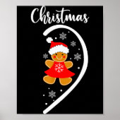 Merry Xmas Matching Christmas Pajama Black Crew Ne Poster (Voorkant)