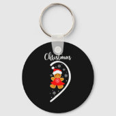 Merry Xmas Matching Christmas Pajama Black Crew Ne Sleutelhanger (Voorkant)