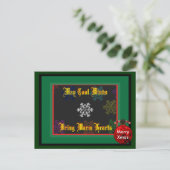 Merry Xmas May Cool Winds brengt Sjabloon 2 (Staand voorkant)