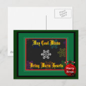 Merry Xmas May Cool Winds brengt Sjabloon 2 (Voorkant / Achterkant)