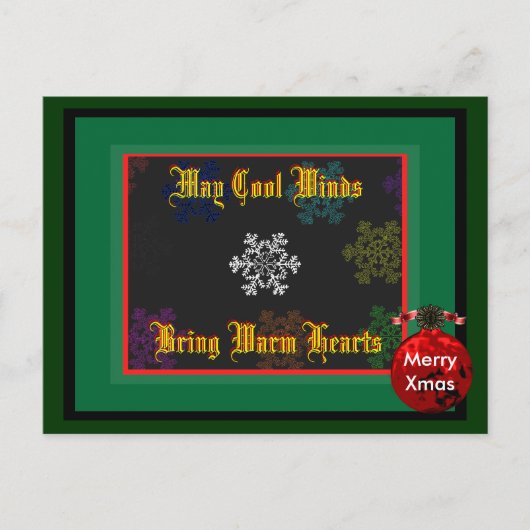 Merry Xmas May Cool Winds brengt Sjabloon 2 (Voorkant)