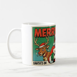 Merry Xmas Mess Funny Christmas Mug - Naughty Sant Koffiemok