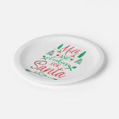 Merry Xmas Milk And Cookies For Santa Papieren Bordje (Gekanteld)