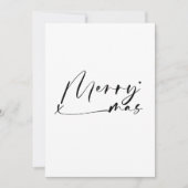 Merry Xmas - minimalistic typography card Feestdagenkaart (Voorkant)