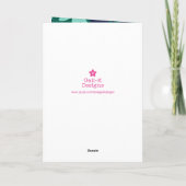 Merry Xmas Moderne Botanische Kerstmis Feestdagen Kaart (Achterkant)