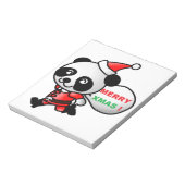 "MERRY XMAS" PANDA BEER SANTA NOTITIEBLOK (Linkerzijde)