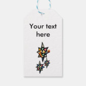 Merry Xmas Patroonsterren CadeauLabels (Achterkant)