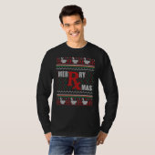 Merry Xmas Pharmacy Tech Pharmacist Ugly Kerstmis T-shirt (Voorkant volledig)