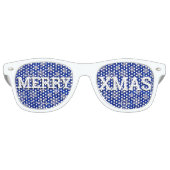 MERRY XMAS retro Shades / Fun Party Sunbril Retro Zonnebril (Voorkant)