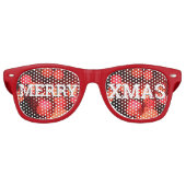 MERRY XMAS retro Shades / Fun Party Sunbril Retro Zonnebril (Voorkant)