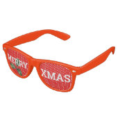MERRY XMAS retro Shades / Fun Party Sunbril Retro Zonnebril (Gekanteld)