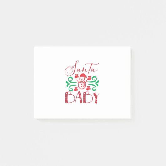 Merry Xmas Santa Baby Post-it® Notes (Voorkant)