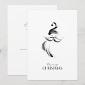 Merry Xmas Santa Claus Christmas Feestdagenkaart (Voorkant / Achterkant)