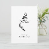 Merry Xmas Santa Claus Christmas Feestdagenkaart (Staand voorkant)