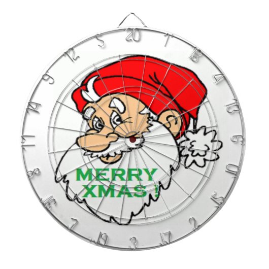 "MERRY XMAS" SANTA DARTBORD (Voorkant)