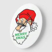 "MERRY XMAS" SANTA GROTE KLOK (Hoek)