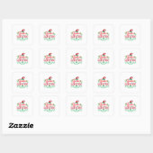 Merry Xmas Santa Hates me Vierkante Sticker (Vel)