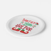 Merry Xmas Santa Little Helper Papieren Bordje (Gekanteld)