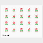 Merry Xmas Santas Brother Ronde Sticker (Vel)