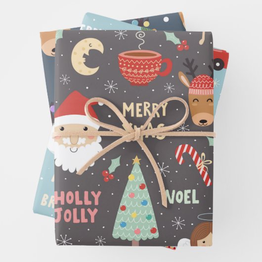 Merry Xmas set Inpakpapier Vel (In situ)